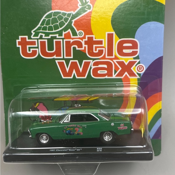 5377-PTT Green Turtle Wax ‘67 Chevy NOVA "SS"  w/ Rubber Tires M2 Auto Drivers - Picture 2 of 11
